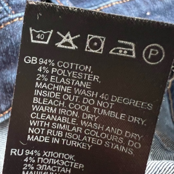 REISS Lux Mid Rise Skinny Jeans Indigo Blue 28 Regular Excellent $158 - Picture 9 of 9